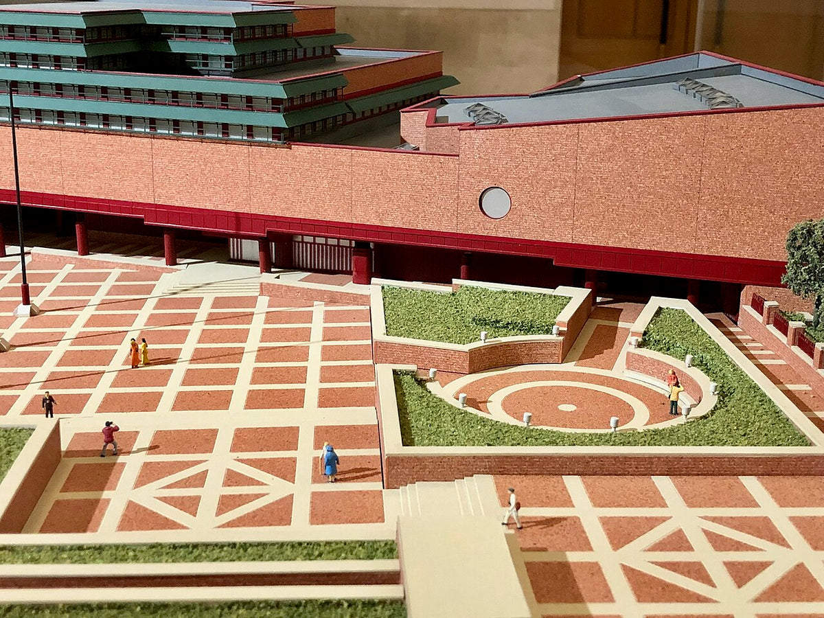 Architectural model of the British Library (CC0)