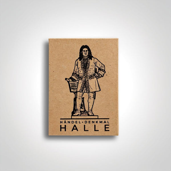 Halle (Saale) - Handel Statue| Handcrafted Architectural Fridge Magnet