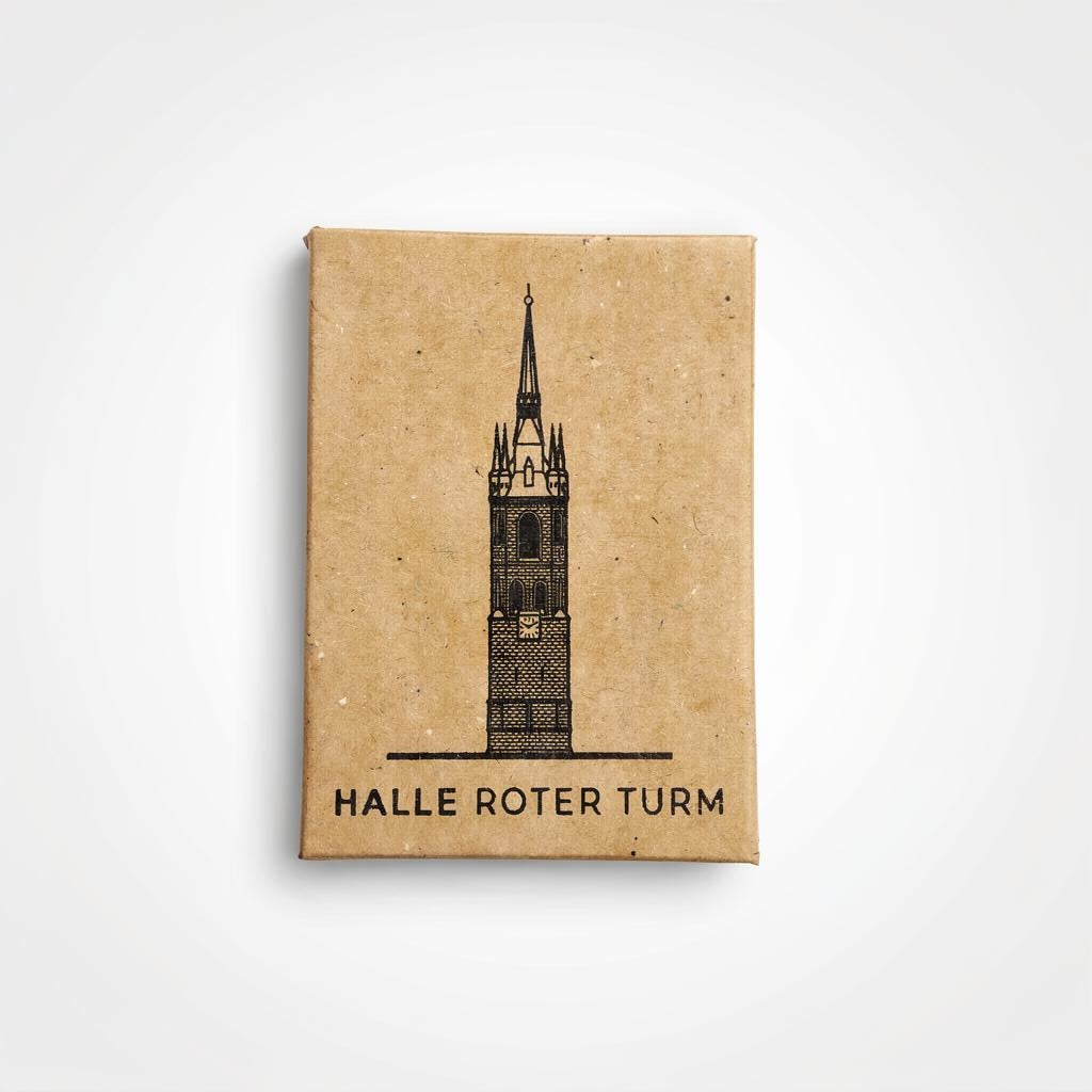 Halle (Saale) - Roter Turm| Handcrafted Architectural Fridge Magnet