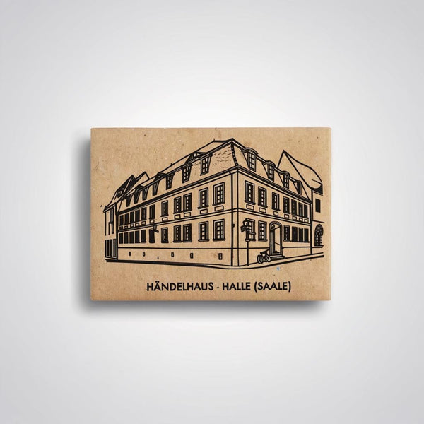 Halle (Saale) - Handel House| Handcrafted Architectural Fridge Magnet