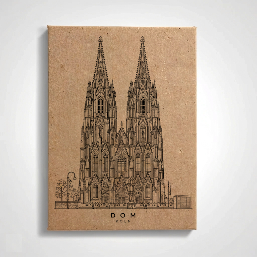 Cologne - Cathedral | Handcrafted Architectural Fridge Magnet | Cologne Souvenir
