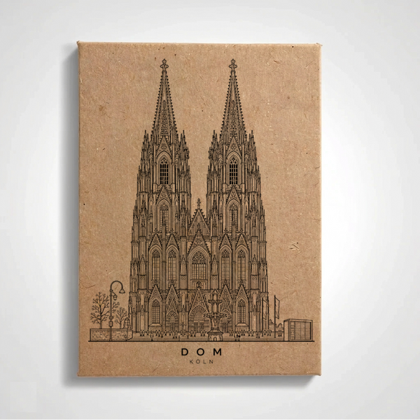 Cologne - Cathedral | Handcrafted Architectural Fridge Magnet | Cologne Souvenir