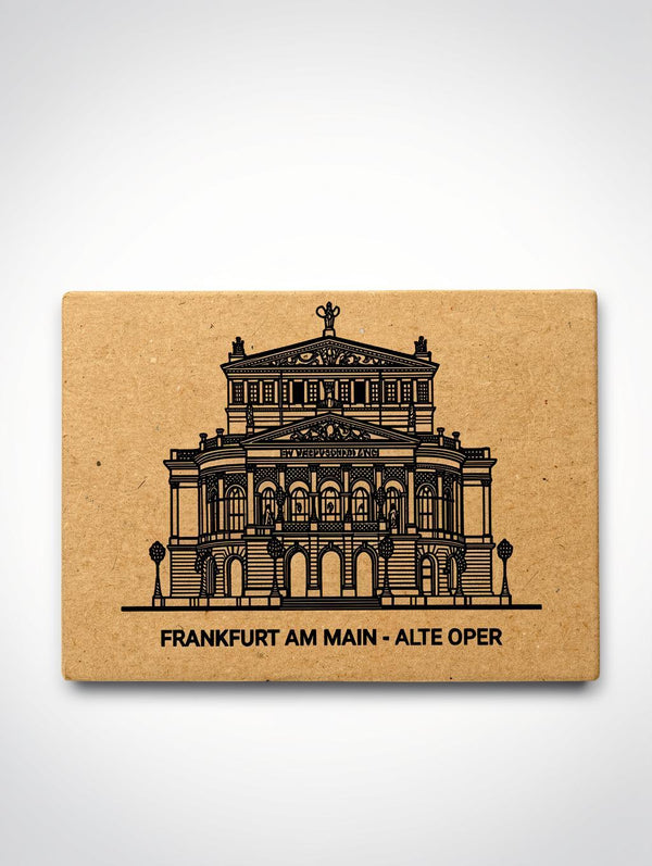 Frankfurt am Main - Old Opera | Handcrafted Architectural Fridge Magnet