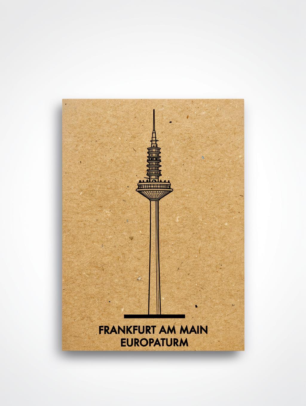 Frankfurt am Main - Europa Tower | Handcrafted Architectural Fridge Magnet
