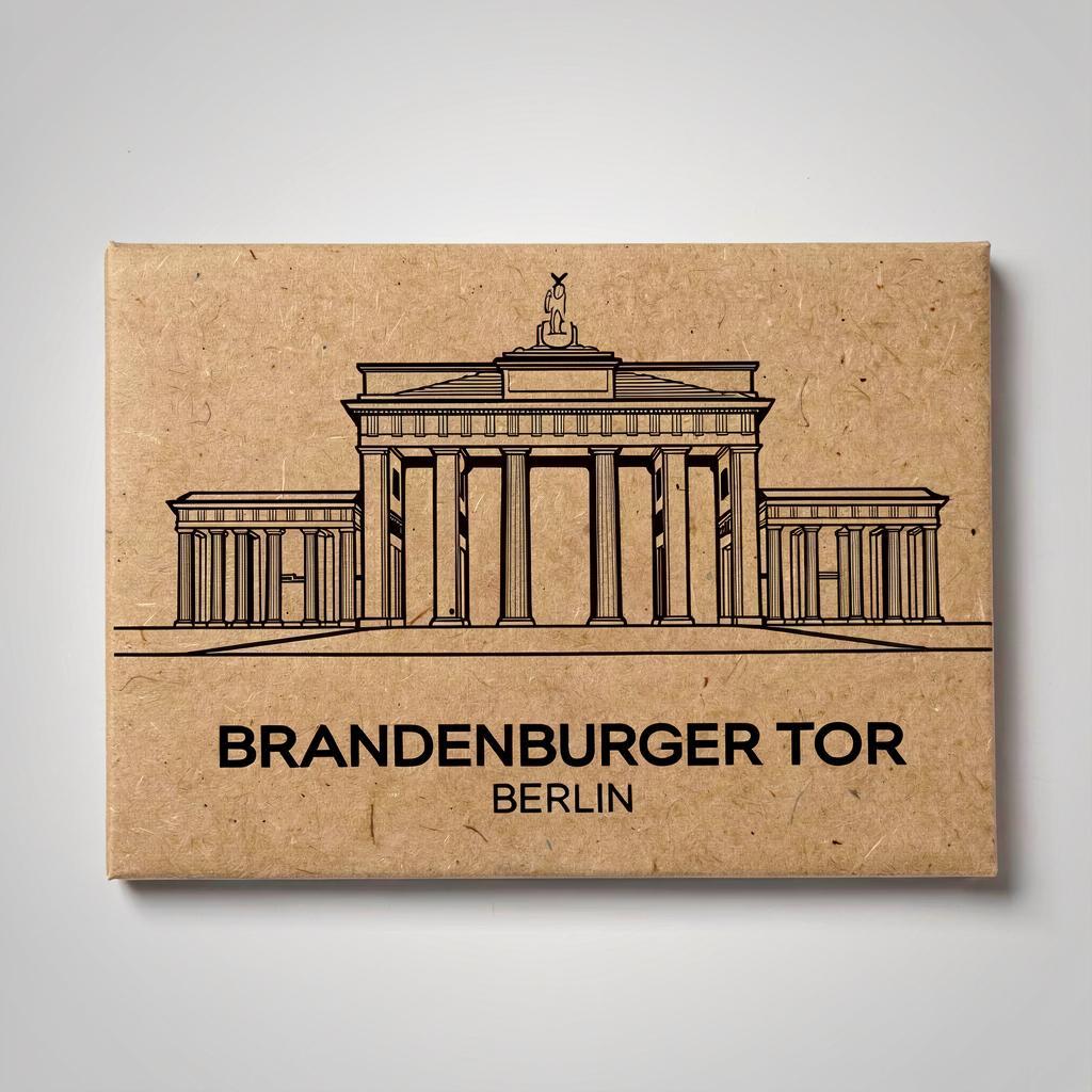 Berlin - Brandernburger Tor | Handcrafted Architectural Fridge Magnet