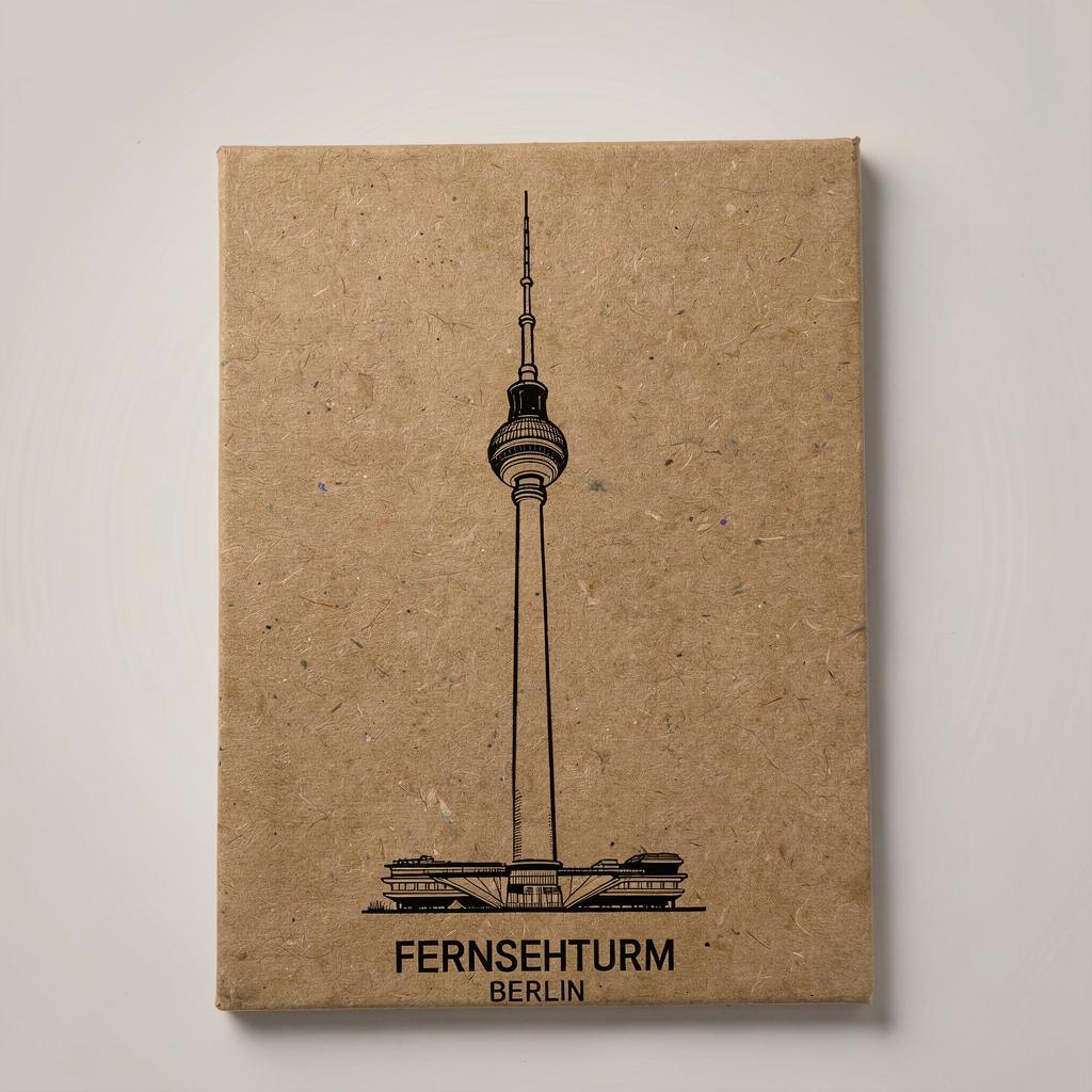 Berlin - TV Tower | Handcrafted Architectural Fridge Magnet
