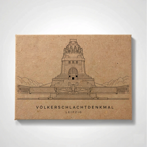 Handgemachter Kühlschrankmagnet Souvenir - Leipzig - Völkerschlachtdenkmal