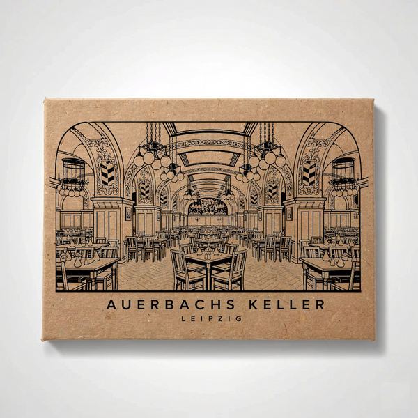 Leipzig - Auerbach's Cellar | Handcrafted Architectural Fridge Magnet