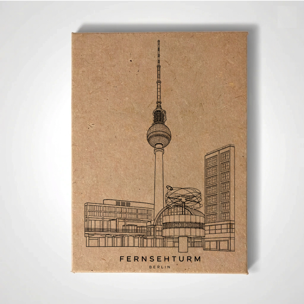 Berlin - Tour TV | Magnet de réfrigérateur architectural fait main
