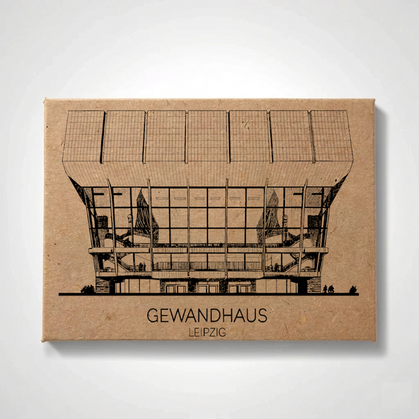 Leipzig - Gewandhaus | Handcrafted Architectural Fridge Magnet