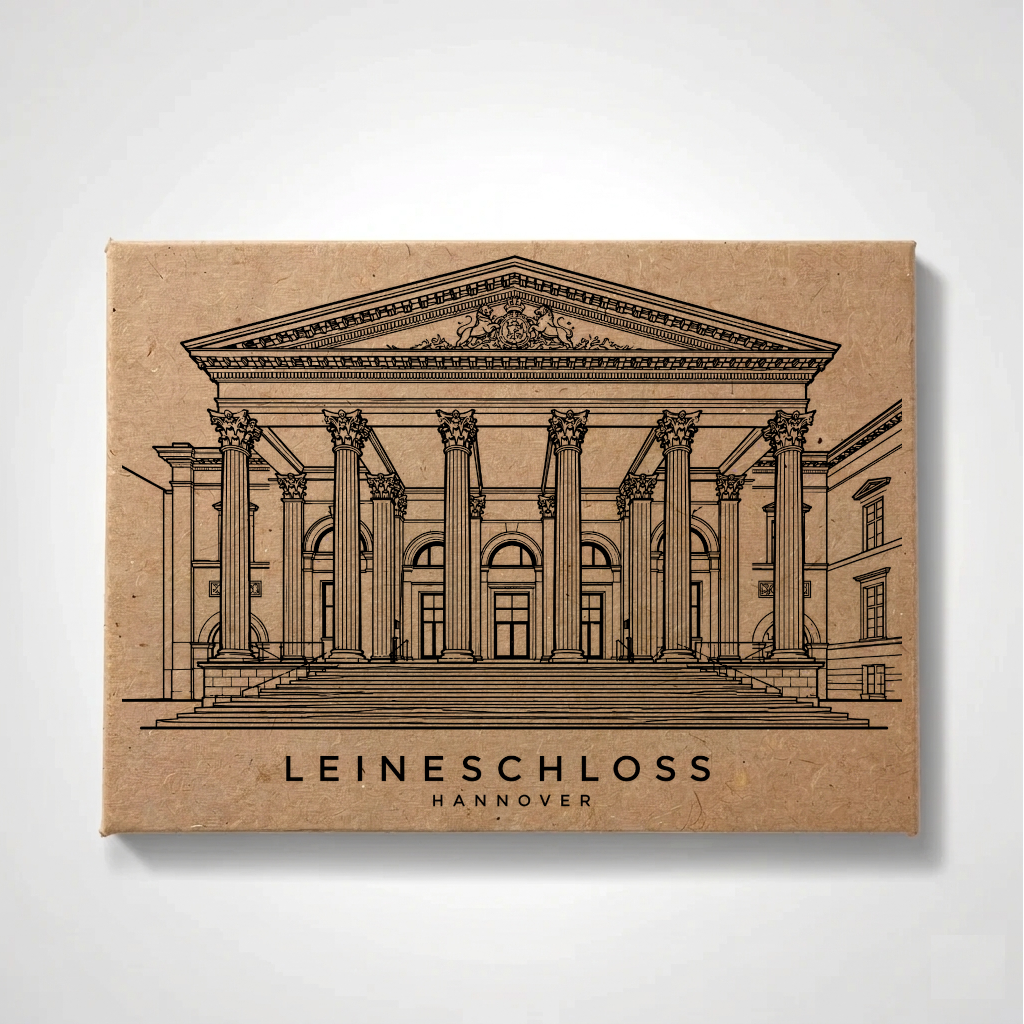 Hanover Fridgemagnet - Leinenschloss (Leinen Palace) -  Hanover Souvenir