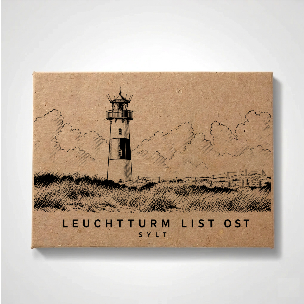 Handmade Fridge Magnet - Sylt - List East Lighthouse