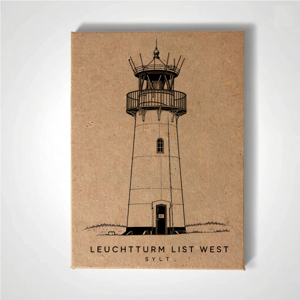 List West Lighthouse Sylt Fridge Magnet | Handmade