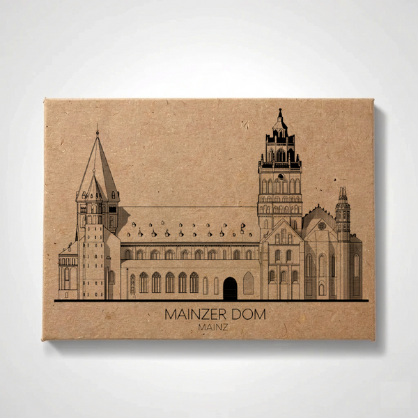 Mainz - Cathedral | Handcrafted Architectural Fridge Magnet