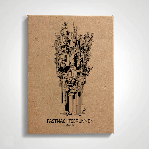 Mainz - Fastnachtsbrunnen| Handcrafted Architectural Fridge Magnet
