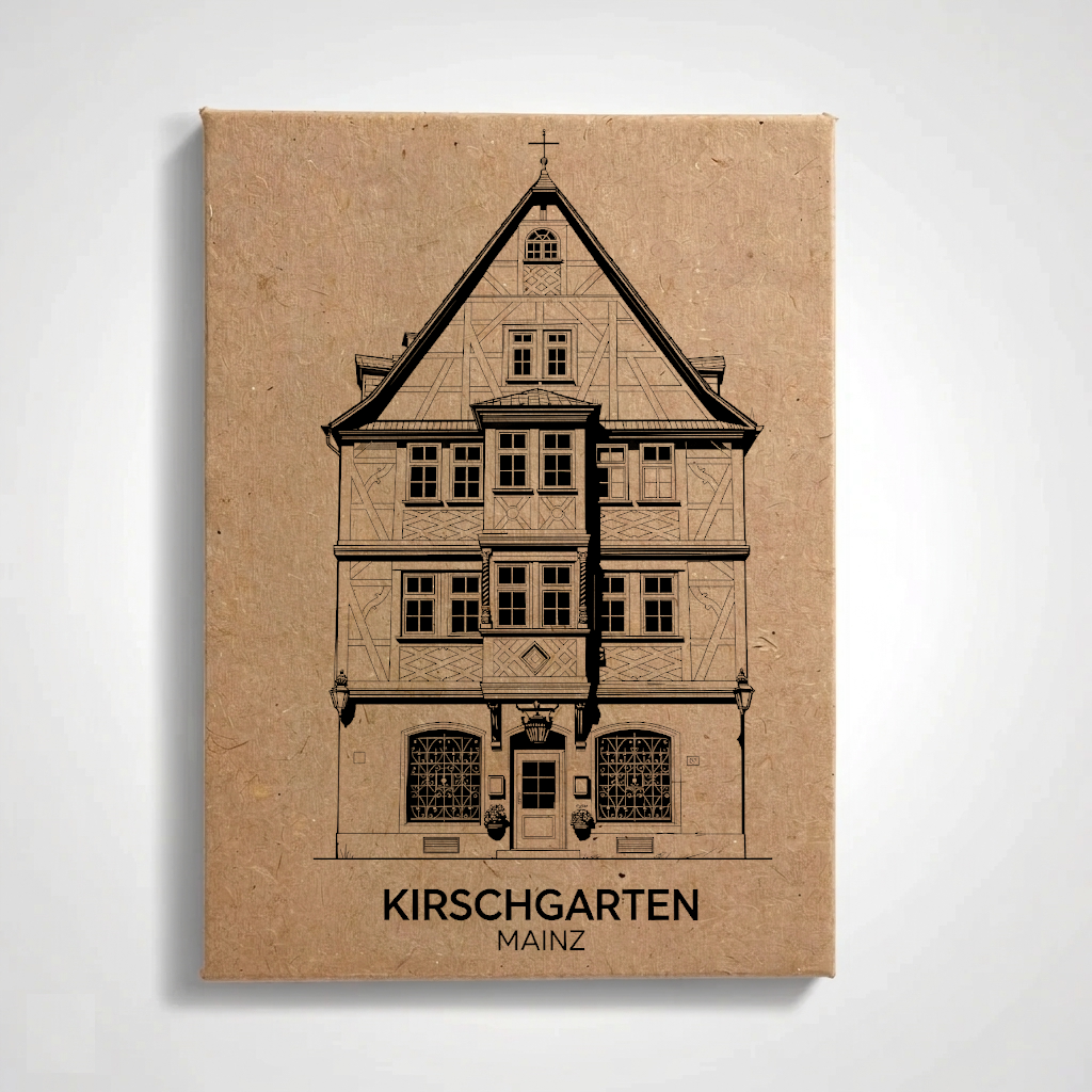 Mainz - Kirschgarten| Handcrafted Architectural Fridge Magnet