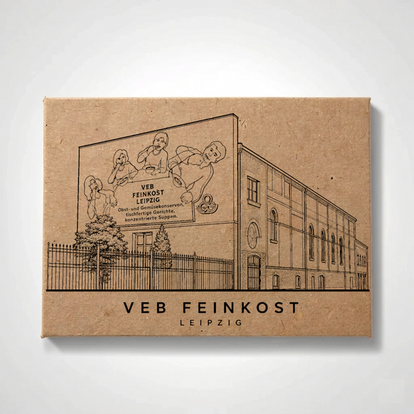 Leipzig - VEB Feinkost | Handcrafted Architectural Fridge Magnet